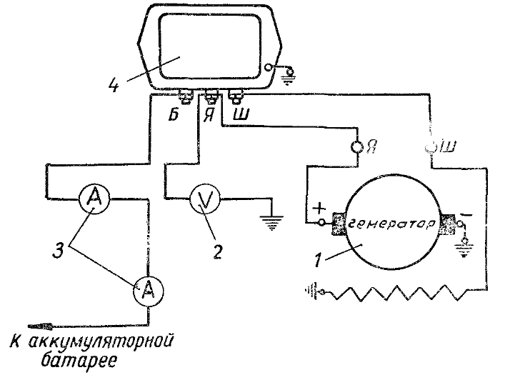 Схема реле обратного тока и ограничителя тока